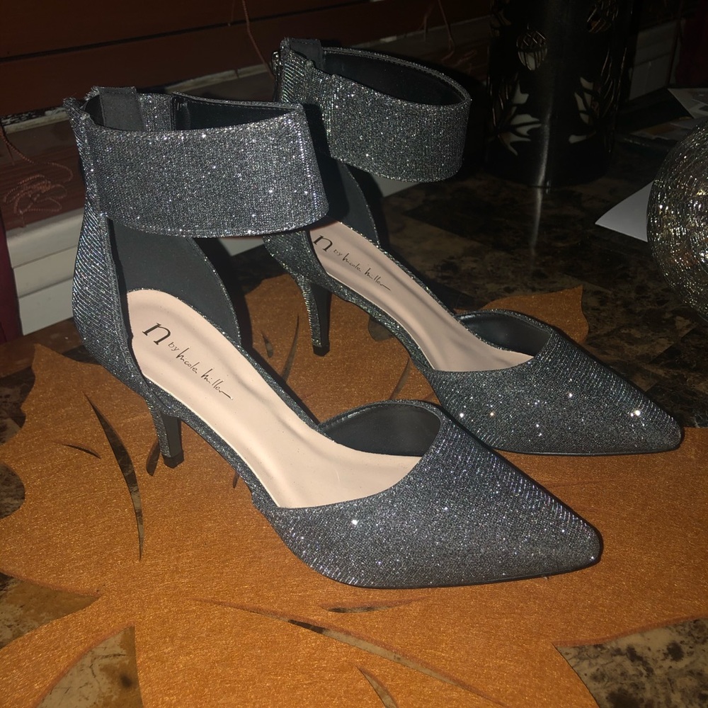 COPY - Pewter ankle pumps